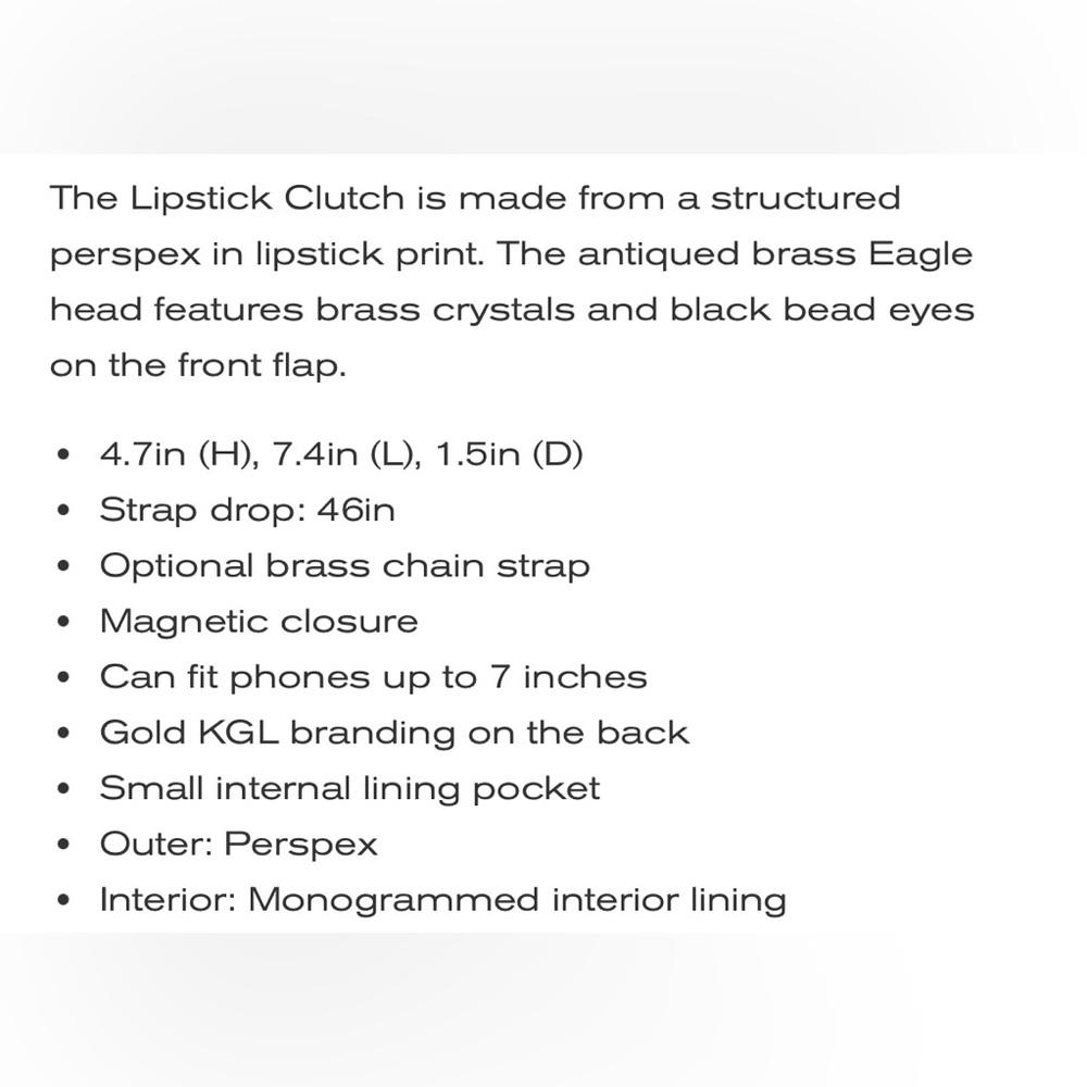 Kurt Geiger Lipstick Clutch Crossbody - Picture 6 of 6